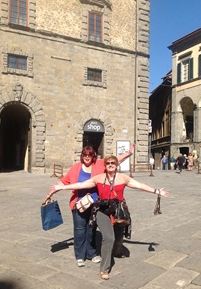 Chris and Maureen, Cortona