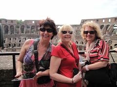 Deb, Helen, Jill, Roman Colosseum